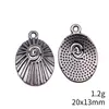 20X13Mm 1.2g Multicolorido Europeu e Americano Mais Vendido Liga de Zinco Acessórios Pingente Espiral Radial