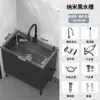 Fregadero de Cocina de Acero Inoxidable con Gabinete Integrado, Fregadero para Lavar Platos para Viviendas de Alquiler, Gabinete Sencillo de Madera Maciza con Fregadero Simple o Doble