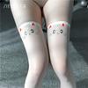 Meias de seda finas transparentes das meias da menina bonito "sexy" do divertimento peúgas impressas japonesas do gato dos desenhos animados 5130