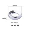 Anillo de Cierre Separador de Plata de Ley de 7-8-9 mm para Pulsera Tradicional de Semillas de Coco Estrella y Luna Anillo de Cierre Separador Estrella