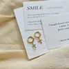 Pendientes de Aro con Colgante de Cruz Dorada Microincrustada con Circonita, Estilo Europeo y Americano Transfronterizo para Mujer, Diseño de Nicho, Pendientes Elegantes y de Lujo Ligero