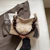Nova Bolsa Chinesa de Grande Capacidade Feminina 2024 Nova Bolsa de Ombro de Estilo Nacional para Todos os Fósforos Moda Nicho Axila Pequena Bolsa Quadrada