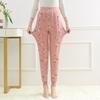 Calças de algodão femininas outono e inverno cintura alta para mães de meia-idade e idosos calças quentes à prova de frio leggings slim femininos de meia-idade