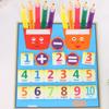 Tablero de Actividades de Fieltro para Educación Temprana Infantil al por Mayor, Tablero de Aprendizaje de Fieltro para Contar con los Dedos de Educación Temprana Infantil DIY de Iluminación Educativa