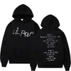 Raper popular transfronterizo LilPeep estampado moda suéter casual hip-hop
