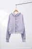 Sudadera de gofre Lululemon de alta calidad réplica Putian, top clásico Scuba, sudadera con capucha cálida ajustada con cremallera