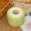 Fio de algodão mercerizado degradê em formato de bolo, fio de oito cabos tecelado à mão, multicolorido, não forma bolinhas, respirável para manta e xale