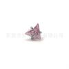 Unha de lábio de titânio F136 zircônia triangular cravação de garra com zircônia de garra 5A liga de titânio G23 joia para perfuração corporal unha de orelha unha de osso da orelha