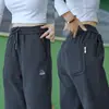 Vendedor Quente do Douyin Fábrica de Origem Calça Casual de Sarja Tricotada Moda Masculina Versátil Calça Esportiva Calça de Moletom Masculina Atacado