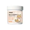 Lenços Umedecidos para Pets Pacote com 80 Unidades Grande para Gatos e Cachorros, Lenços Sem Enxágue para Limpeza de Manchas de Lágrimas nos Olhos e Desodorização