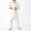 Nuevo Body Liso de Manga Larga para Otoño para Bebés y Niños Pequeños 2026 Estilo Coreano Estampado Completo Dibujos Animados Cubrepañal Pelele para Bebé