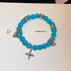 Pulsera de Corazón Plegado con Cruz y Perlas de Piedra Nueva Pulsera de Diseño Nicho Pulsera Tendencia de Moda Accesorio de Pulsera Versátil