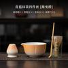 Juego de Cuatro Piezas de Matcha Estilo Japonés con Soporte para Batidor de Té, Tazón de Té, Herramientas de Té, Batidor de Matcha para Ceremonia de Té de la Dinastía Song de Cerámica