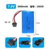 Batería de Litio 18650 Paquete de Baterías de 3.7V 7.4V Gran Capacidad 12V Batería para Luz Solar Exterior