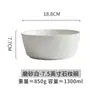 Tazón de Cerámica con Patrón de Roca Escarchada para Arroz, Sopa o Fideos, Fondo Plano de Lado Recto, Vajilla Comercial, Resistente al Calor, Estilo Lujo Ligero