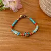 Nuevo Colgante Redondo Chino Pulsera de Moda Lujo Ligero Gama Alta Simple Exquisito Pulsera Retro Versátil Personalidad Joyería de Mano