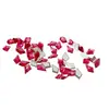 Imitación de cristal austriaco calidad china rojo rosa invertido fondo plano joyería Hua Zi 1:1 fresa para uñas con forma de fondo plano