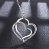 Accesorios Nuevos Transfronterizos Moda Coreana Collar Colgante Collar con Forma de Corazón Cadena para Clavícula de Suéter para Mujer Regalo de Navidad
