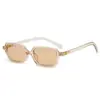 Nuevas gafas de montura cuadrada, gafas de sol de moda, el mismo estilo que las de Zhang Yuanying, artísticas y minimalistas, adecuadas para usar sin maquillaje.