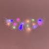 Asas de anjo luminosas grandes para crianças, asas de fada luminosas dobráveis, asas para apresentação de dança para meninas, decoração para as costas