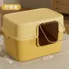 Caixa de areia para gatos extra grande, à prova de odores, à prova de respingos, vaso sanitário para gatos totalmente fechado, atacado de fabricante de suprimentos para animais de estimação