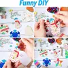 Etiquetas de madeira DIY para grafite inacabadas transfronteiriças, itens de decoração de Natal criativos para crianças, itens de decoração para casa