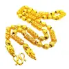 Collar Chapado en Oro para Hombre, Joyería de Oro Sudafricana, Oro Pulido a la Llama, Mismo Color por Dentro y por Fuera, Tendencia Nacional