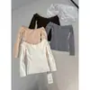 Ruoxin Colección Otoño 2026 Gana Corazones Estilo Coreano Deseo Puro Bordado Delicado Ganchillo Top de un Hombro
