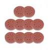 125mm chapa cepillada caliente 5 pulgadas 8 agujeros terciopelo trasero autoadhesivo disco papel de lija pulido neumático flocking sheet