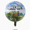 Balão de Filme de Alumínio Cartoon Minecraft Decoração de Festa de Aniversário Balão Atacado Balão Decoração de Festa Balão