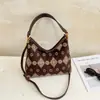 Bolso Cruzado de Hombro Único Floral Retro de Gama Alta Moda de Nicho Bloque de Color Bolso de Axila Elegante Versátil Moderno Bolso de Gamuza Terciopelo