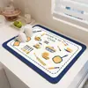 Estilo Quente Transfronteiriço Tapete Simples para Casa Cozinha Banheiro Bancada Absorvente Antiderrapante Mesa de Jantar Isolante Térmico Antiescaldante Jogo Americano Dropshipping