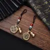 Doze Chaveiros do Zodíaco Giram para Atrair Riqueza e Tesouros Ornamentos de Mão Pingente de Carro Pingentes de Presente Atacado Ornamentos