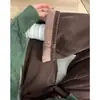 Jeans Marrones para Mujer 2025 Otoño e Invierno Nuevo Estilo Gorditas Delgado Recto Pantalones Talla Grande Pierna Ancha Pantalones Marrón Maillard