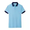 Camiseta de Manga Corta Camisa Polo de Algodón Puro Logo Personalizado Uniforme de Grupo Ropa de Trabajo Ropa de Trabajo Camisa Publicitaria Estampado Bordado