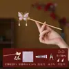 Estilo Nacional Mariposa Canción Brocado Pasador de Pelo Hecho a Mano Paquete de Materiales DIY Accesorios Nuevo Estilo Chino Pasador de Peinado Accesorios para el Cabello Decoración