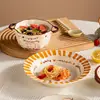 Serie de Tostadas Creativas de Dibujos Animados Juego de Plato y Tazón de Cerámica Juego de Vajilla para el Hogar Platos Regalo de Inauguración de Casa