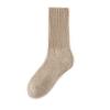 Meias masculinas outono e inverno cano médio forrado de lã meias de algodão terry espessadas desodorante toalha inferior preto cano longo meias masculinas