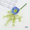 Buquê de Flores Artificiais com Cheiro de Papoula em Estilo Europeu, Arranjo Pequeno de Flores Artificiais de Hortênsia para Decoração de Casa de Temporada Interna e Paisagismo