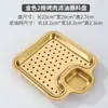 Prato para Dumpling com Prato para Vinagre Placa Longa Quadrada Espessa de Aço Inoxidável Prato para Batata Frita Prato Criativo para Fritura para Restaurante