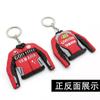 Motocicleta y Colgante Llavero de Motocicleta Traje de Carreras Anime Dibujos Animados PVC Pegamento de Doble Cara Llavero Logo Publicitario