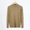 Suéter Camada Base Masculino Quente Slim Fit para Primavera, Outono, Inverno com Gola Alta Meia, Top Versátil Engrossado