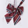 Gravata borboleta para uniforme de bacharel feminino, cor vinho tinto, estilo JK japonês, acessório para camisa de uniforme escolar, flor de gravata borboleta, em estoque, atacado