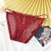 Nueva Ropa Interior Sexy Transparente de Encaje Caliente para Mujer Entrepierna de Algodón Puro Sin Costuras Transpirable Tentación Talla Grande Triángulo para Mujer