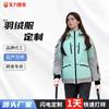 Chaqueta de Plumas Gruesa para Mujer Estilo Nórdico, Forro de Plumas a Prueba de Frío, Ropa Cálida de Plumas de Pato Blanco, Chaqueta de Plumas Gruesa para Mujer