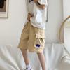 Pantalones cortos de trabajo con bolsillos grandes para hombre, pantalones de verano a la moda, pantalones deportivos de baloncesto, pantalones casuales, pantalones holgados de marca a la moda.