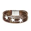 Diseño de Nicho Subcultura Y2K Pulsera de Cuero Sintético con Purpurina Fina Pulsera Dulce Fresca Estrella de Hip-Hop Joyería de Mano de Alta Gama Sexy