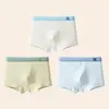 Ropa interior para niños, Algodón puro para niños, Algodón categoría A, Adolescentes, Niños grandes, Boxer de cuatro esquinas para niños, Entrepierna de algodón, No pellizca los glúteos