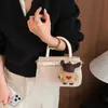Bolsa Pequeña Retro Portátil de Comercio Exterior para Mujer Nueva Elegante de Moda para el Trabajo Versátil Cepillada de un Solo Hombro Cruzada