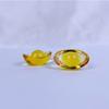 Adornos de lingotes de cristal, cornucopia de lingotes de oro, lingotes pequeños, esmalte de colores, adornos comerciales, pequeños regalos decorativos para inauguración de la casa.